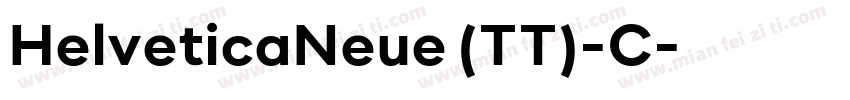 HelveticaNeue (TT)-C字体转换